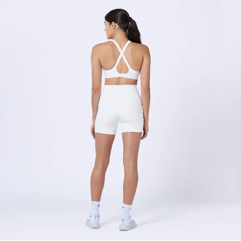 5"" Cycling Shorts - Pearl White