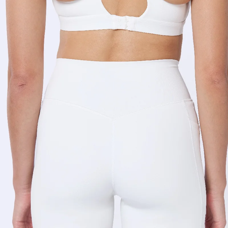 5"" Cycling Shorts - Pearl White