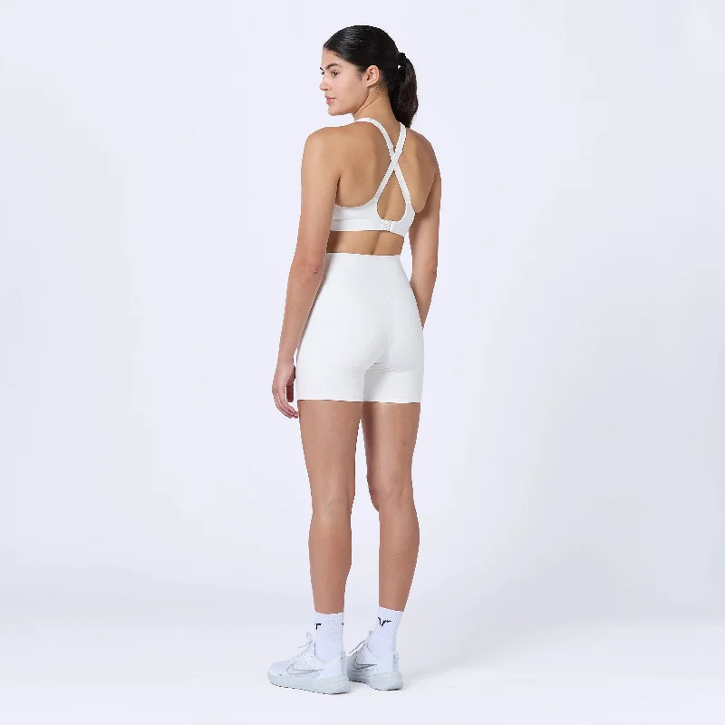 5"" Cycling Shorts - Pearl White