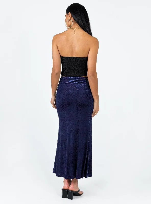 Braxton Maxi Skirt Blue