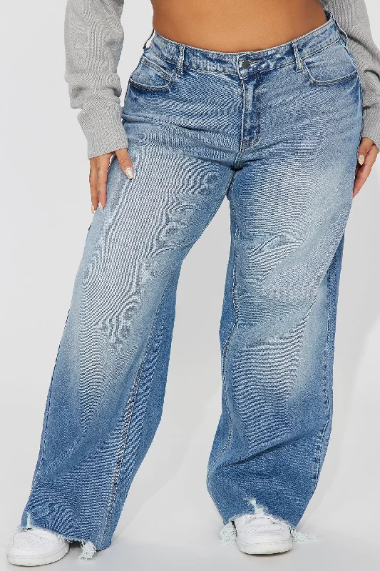 Dahlia Baggy Jeans - Medium Wash