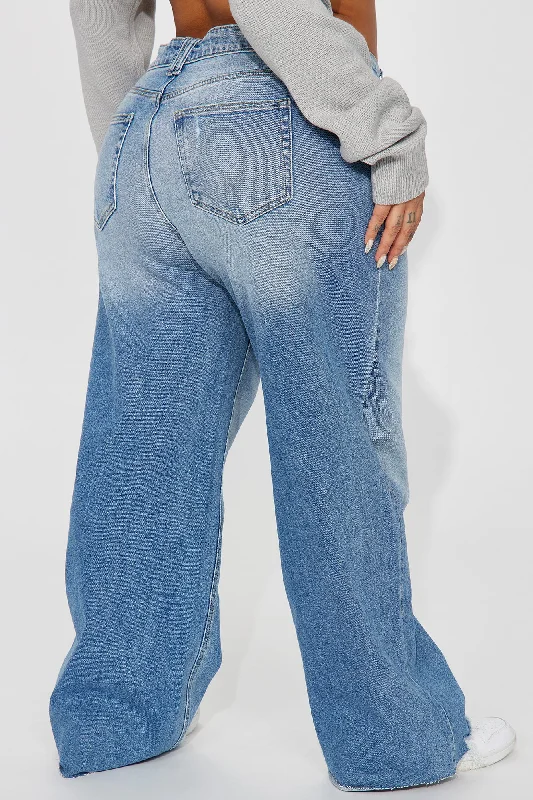 Dahlia Baggy Jeans - Medium Wash