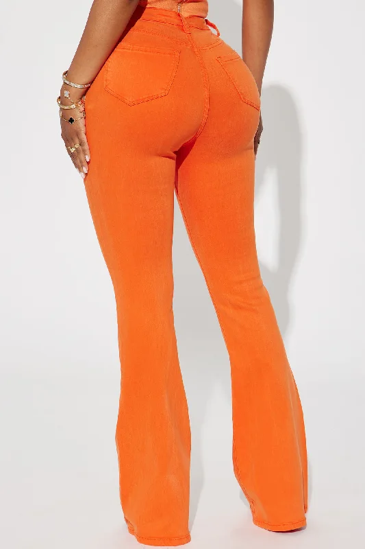 Deep In My Soul Flare Jeans - Orange