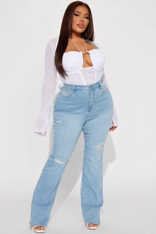 Got It Like That Curvy Stretch Bootcut Jean - Medium Wash