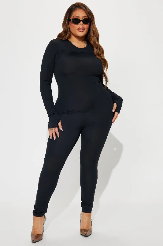 Harlynn Sculpt Jumpsuit - Black