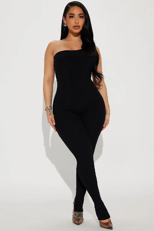 Jeni Snatched Jumpsuit - Black