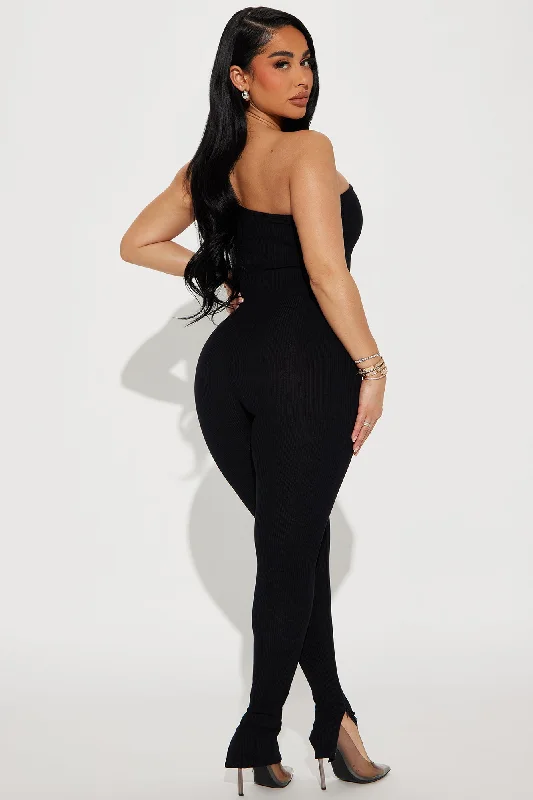 Jeni Snatched Jumpsuit - Black