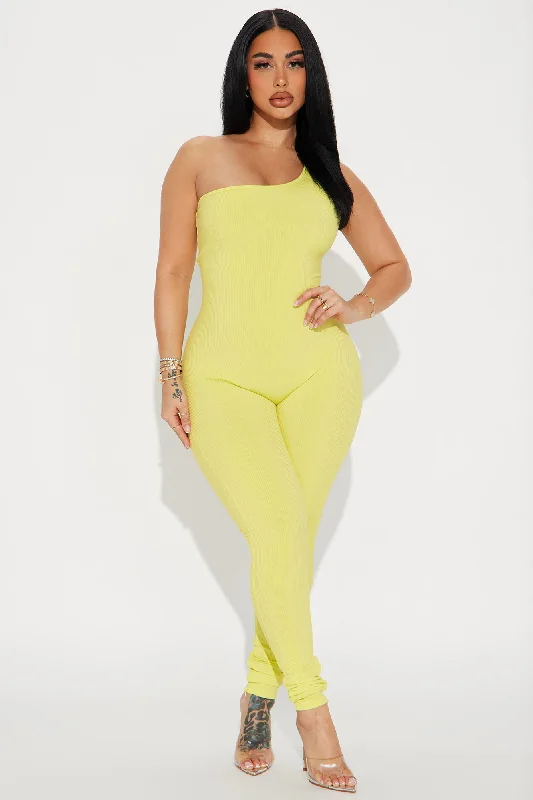 Jeni Snatched Jumpsuit - Citron