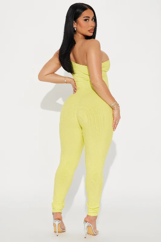 Jeni Snatched Jumpsuit - Citron