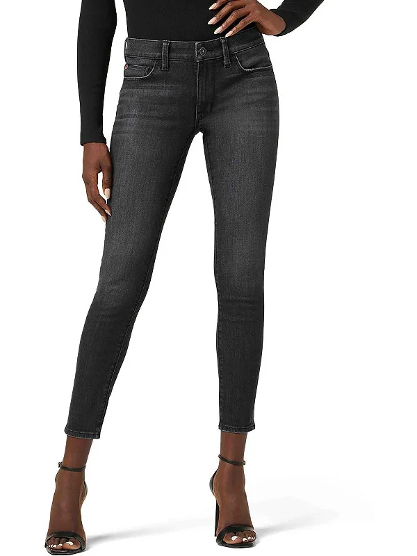 Krista Womens Low Rise Ankle Skinny Jeans