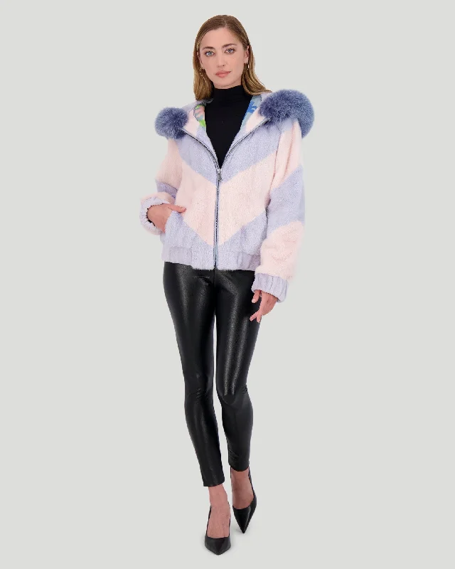 Mink Jacket With Fox Trim