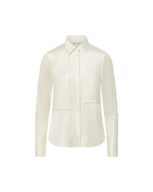 Monique Silk Button-Down Shirt