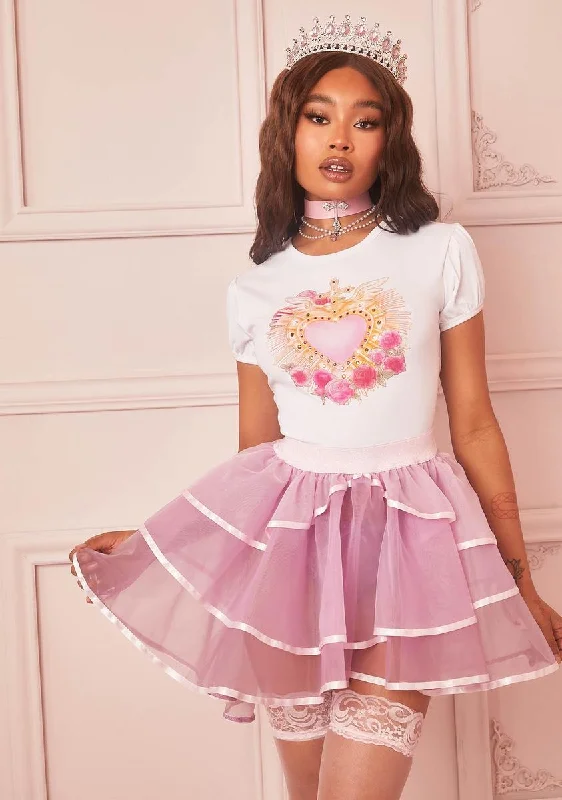 Novelty Effect Organza Skirt