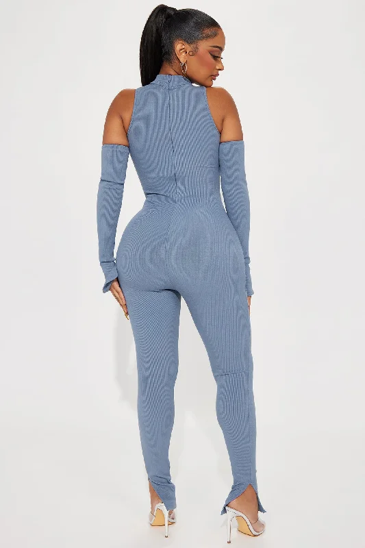 Rhianon Snatched Jumpsuit - Charcoal