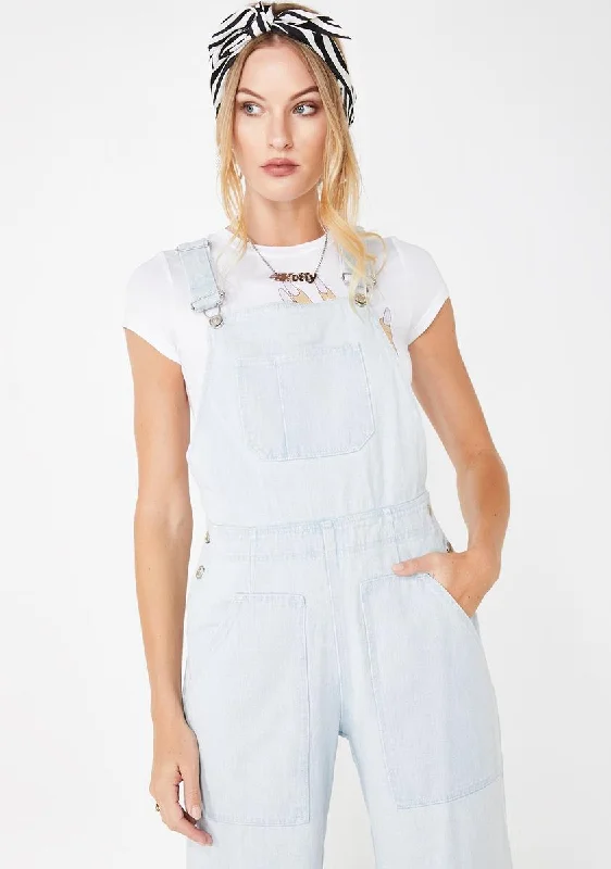 Sky Just Want You Denim Overalls