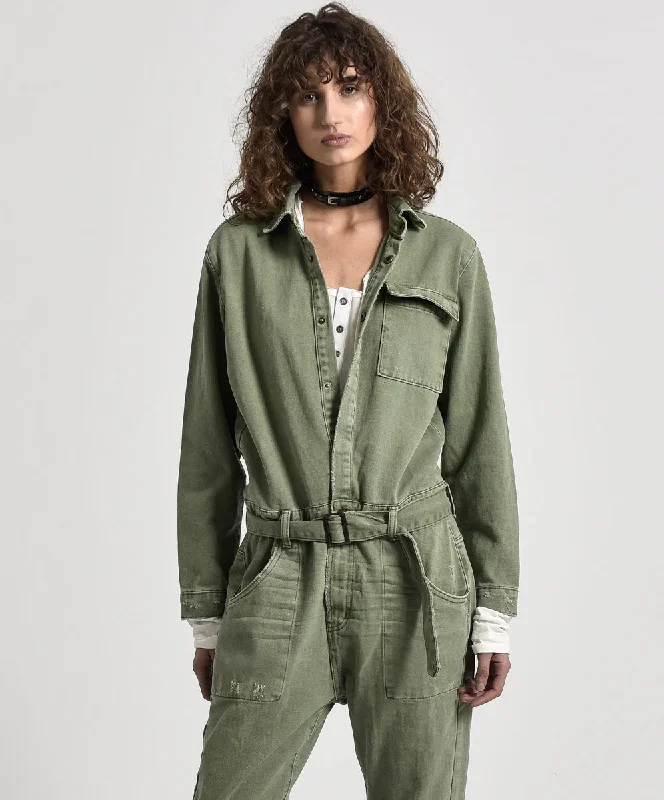 SUPER KHAKI UTILITY JUMPSUIT