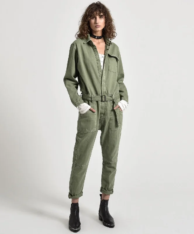 SUPER KHAKI UTILITY JUMPSUIT