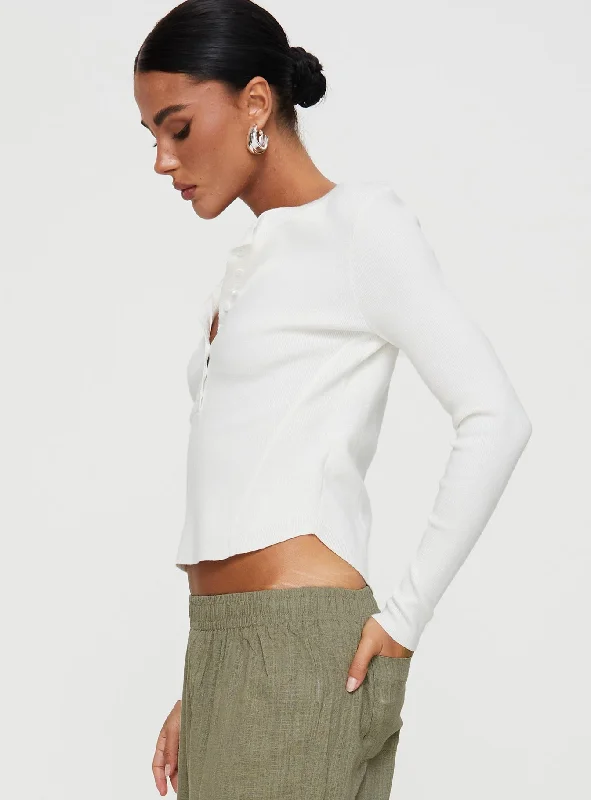 Verica Long Sleeve Top White