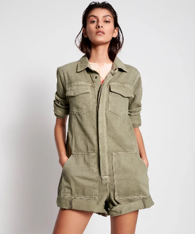 VINTAGE KHAKI CARGO PROPHECY JUMPSUIT