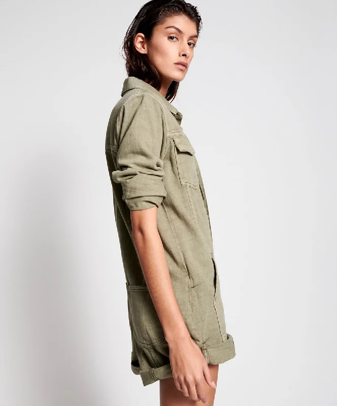 VINTAGE KHAKI CARGO PROPHECY JUMPSUIT