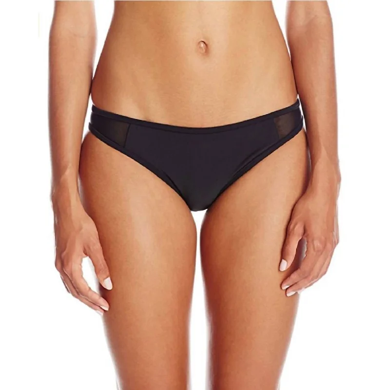 Bottom's Up Sport Mesh Bikini Brief In Black