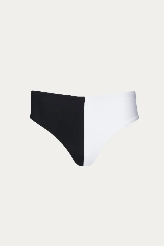 Clio Bikini Bottom In Black/white