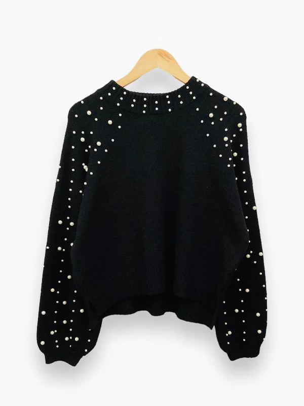 Sweater By Clothes Mentor In Black, Size: Xl