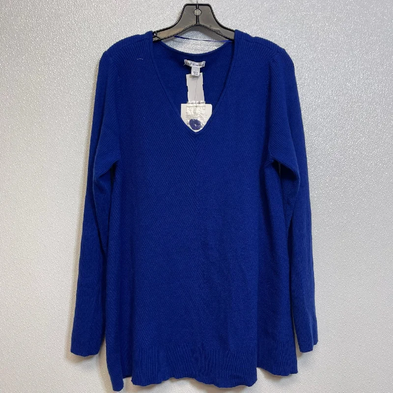 Sweater By Croft And Barrow O In Blue, Size: L