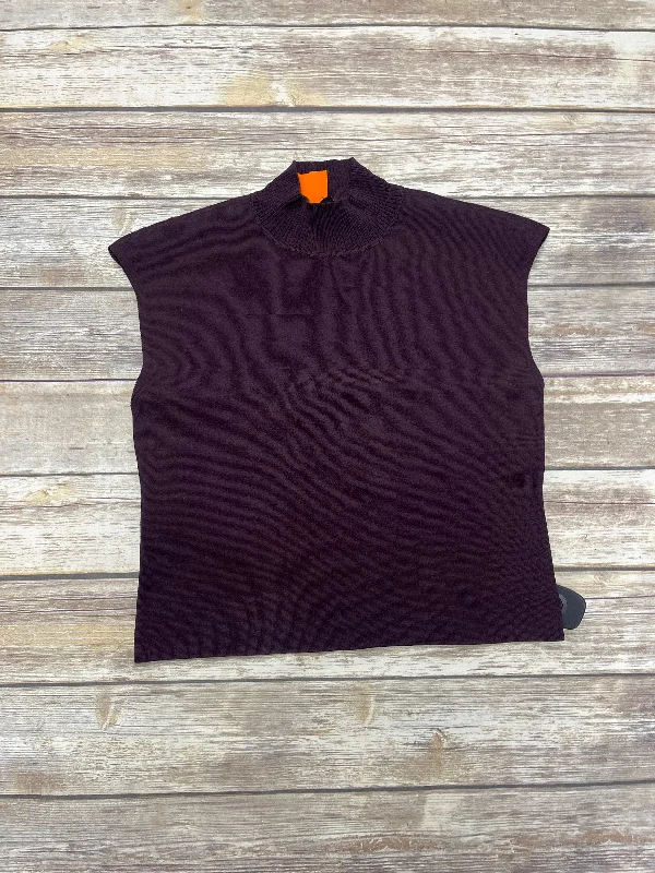 Sweater By Express In Wine, Size: L