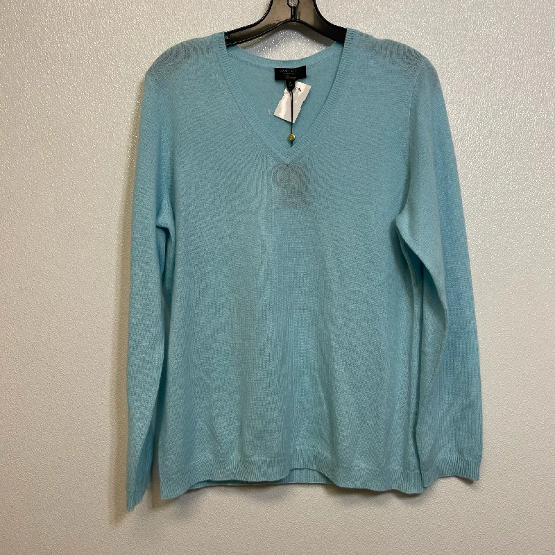 Sweater Cashmere By Charter Club O In Blue, Size: L