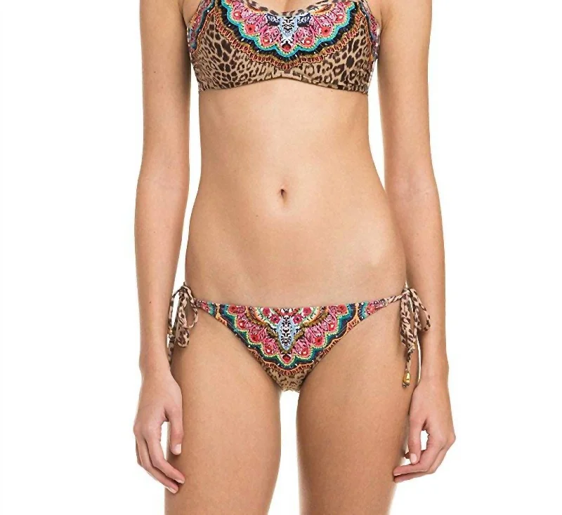 Women's Raja Adjustable Tie Side Hipster Bikini Bottom Swimsuit In Multi