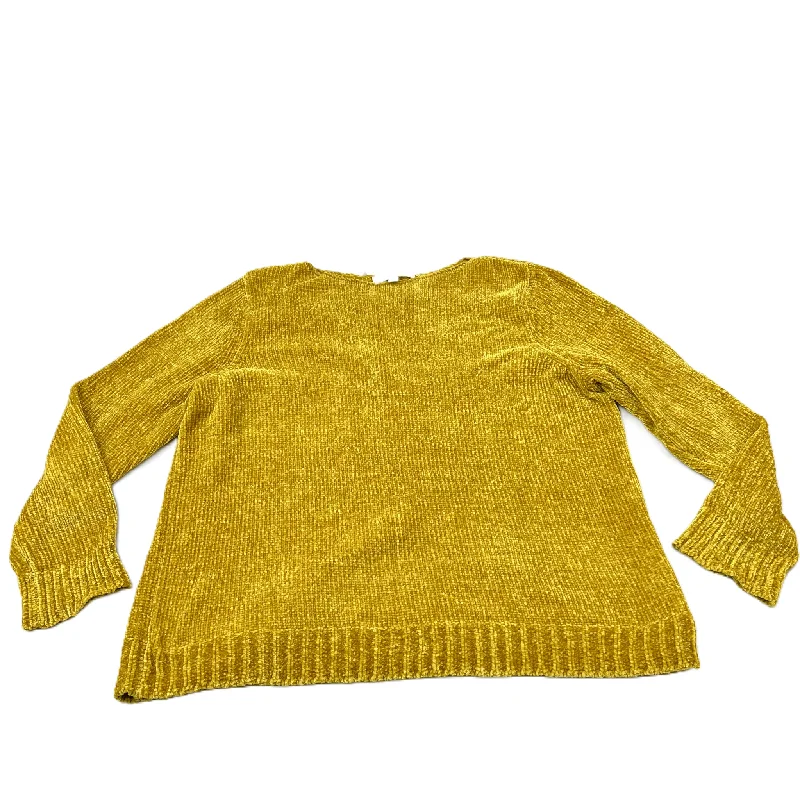 Yellow Sweater By Loft, Size: 1x