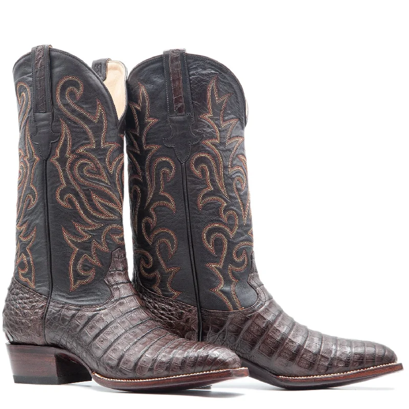 Caiman Boot in Brown - French Toe