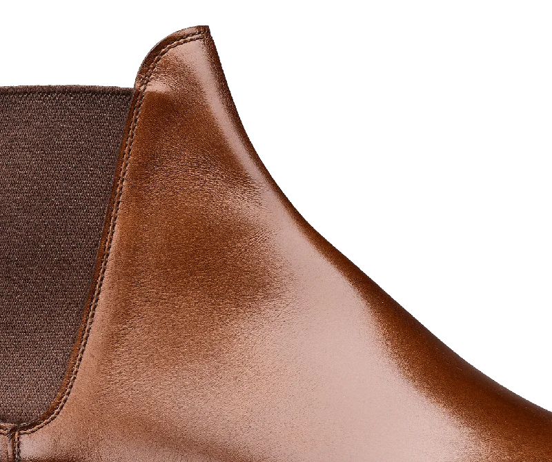 Chelsea 8 Dark Brown Burnished Calf