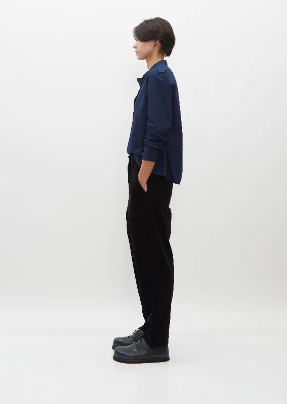 Tab Waist Tapered Trouser