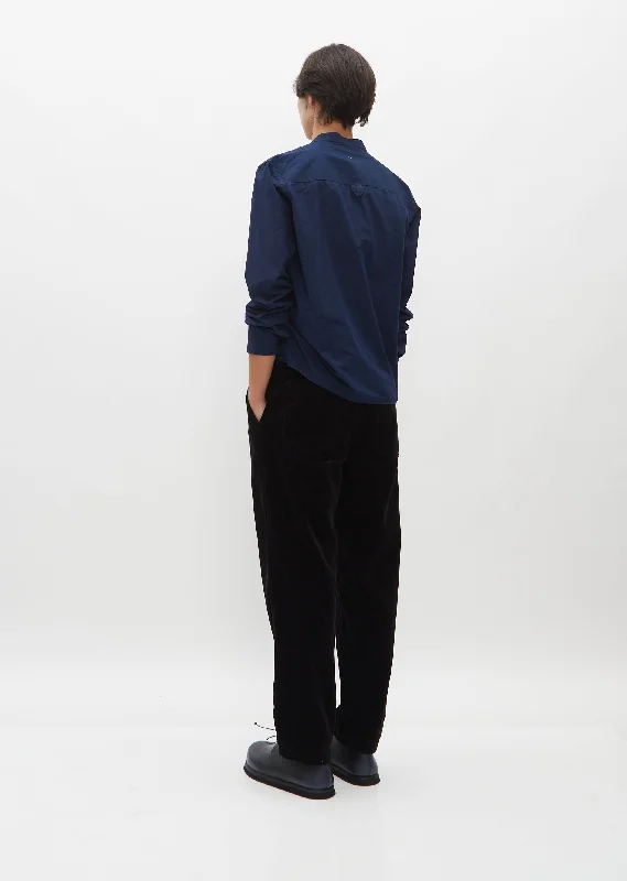 Tab Waist Tapered Trouser