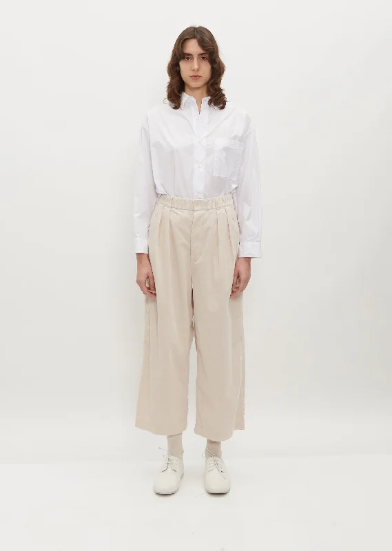 2 In-Pleat Baggy Corduroy Pants