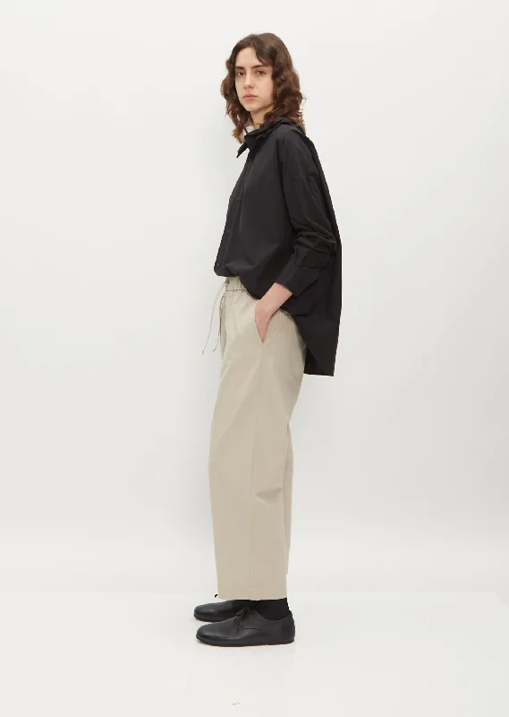 Easy Field Cotton & Silk Trouser — Sand