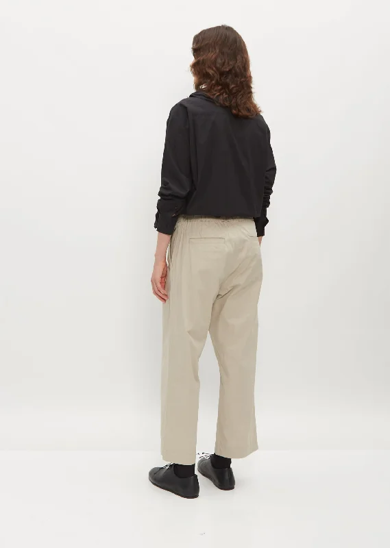 Easy Field Cotton & Silk Trouser — Sand