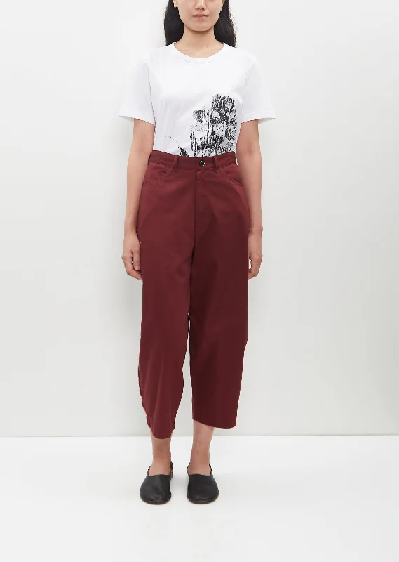 Cut Line Knee Pants