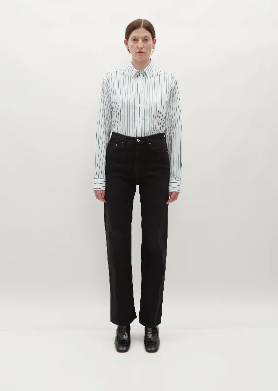 Classic Cut Denim Full Length — Black