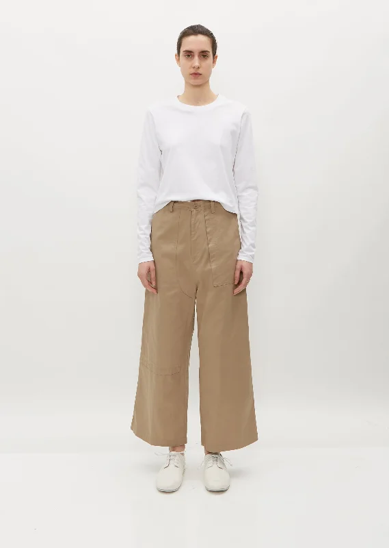 Long Straight Cotton Pants