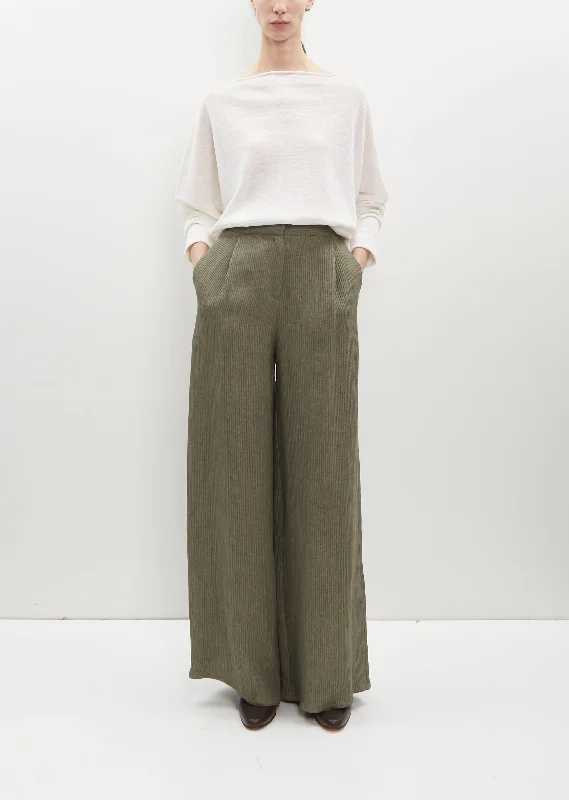 Wave Linen Full Pants