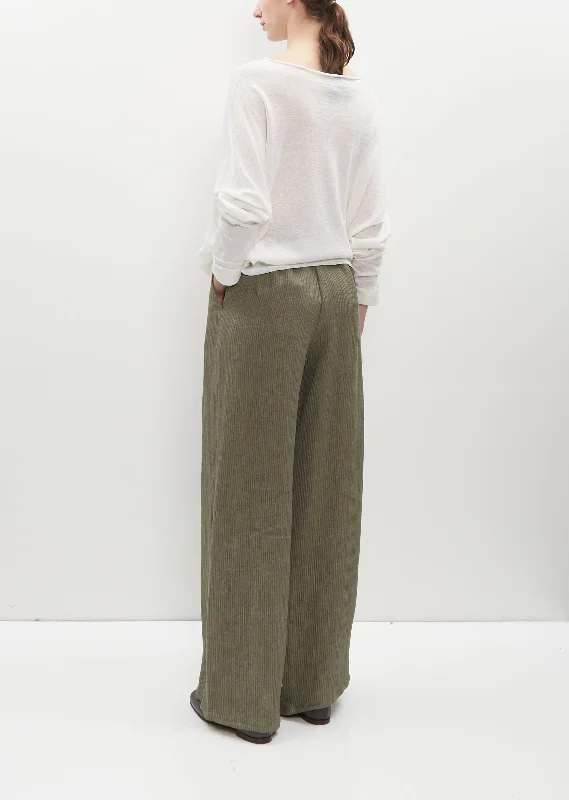 Wave Linen Full Pants