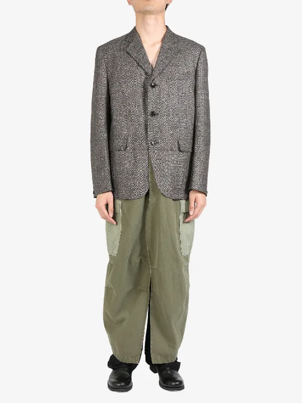 JUNYA WATANABE Men Cotton Herringbone Garment Treated Coat