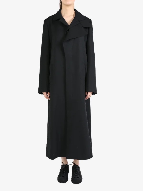 YOHJI YAMAMOTO Women Double Layered Long Coat