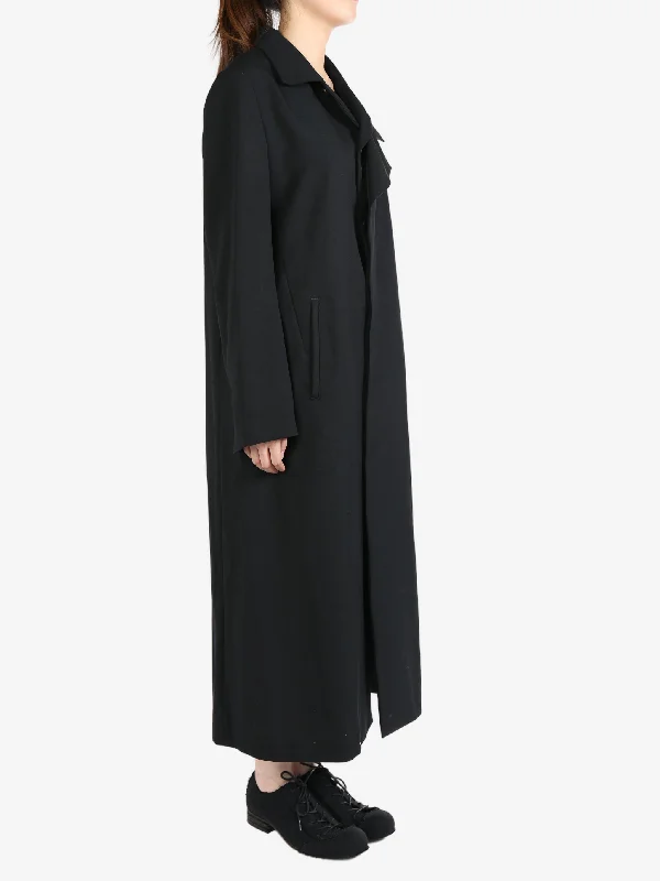 YOHJI YAMAMOTO Women Double Layered Long Coat