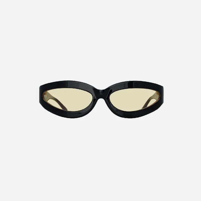 The Attico 56 Frame Sunglasses - Black / Yellow