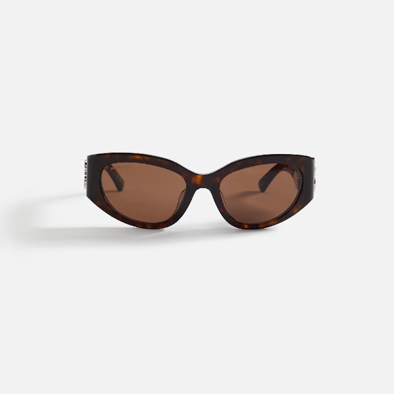 Balenciaga Acetate Oval 55 Frame - Brown