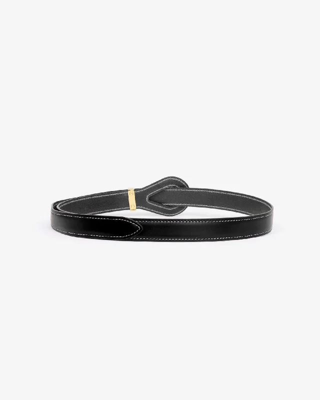 Brindi Leather Belt - Black